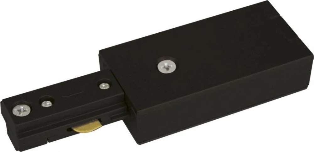 Knightsbridge Black 230V Single Circuit Track Power Feed