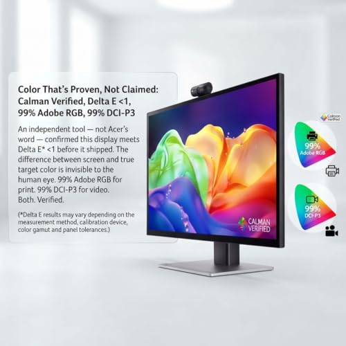 Image of Acer ProDesigner PE320QXT bmiiphcuzx 31.5 inch 6K Touch Monitor, QD-IPS