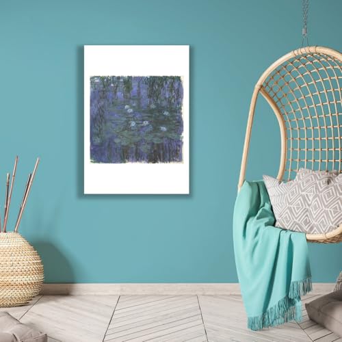 Impression d'archivage Claude Monet Nénuphars bleus format moyen mat