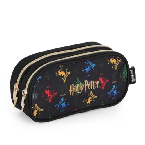 Luxcel, Estojo Infantil Feminino Preto Harry Potter 2 Repartições