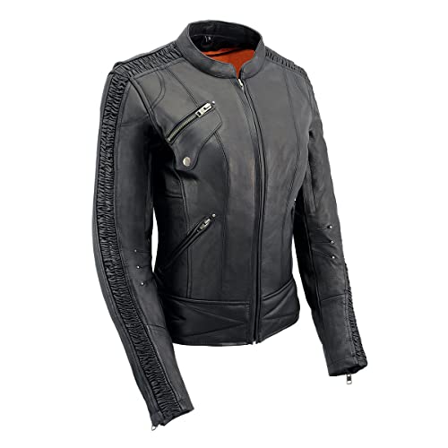 Image of Milwaukee Leather Women's 'Sporty and Elegant' Scooter Style Motorcycle Leather Rider Jacket