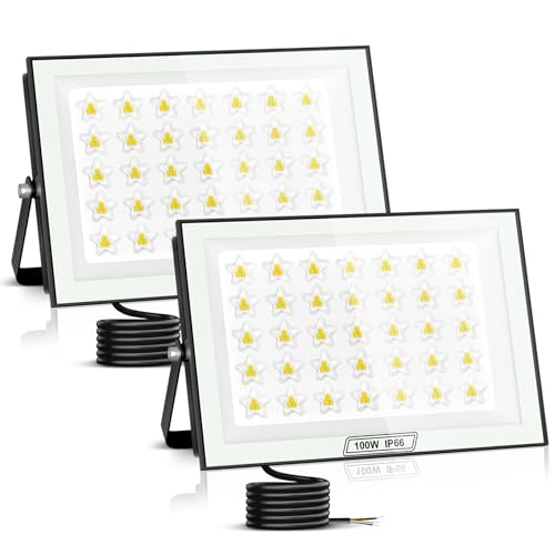 Focos LED de exterior 100W y 10000 LM con luz blanca fria de 6500K