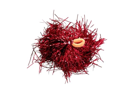 BookMyCostume Red Pom Poms Cheerleader Dance Kids & Adults Costume Accessory Free Size - Image 3 thumbnail