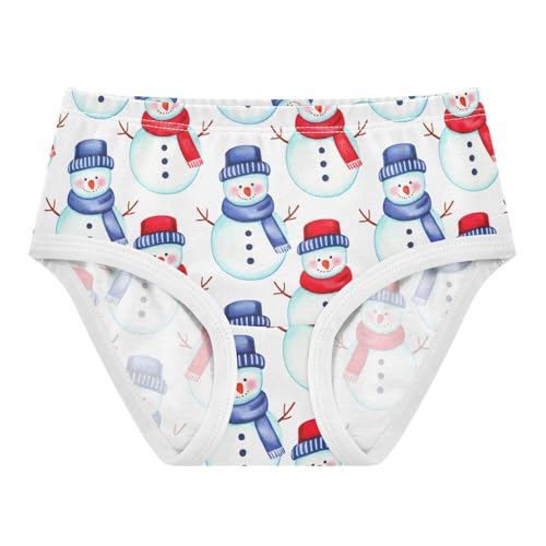 Joisal Colorful Toddler Underwear Floral 2t Cotton Little Girl Panties Cute Snowmen Winter Briefs Girls Undies