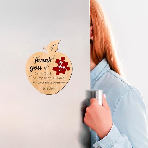 Imán decorativo personalizado para maestros diseño flor miniatura 4