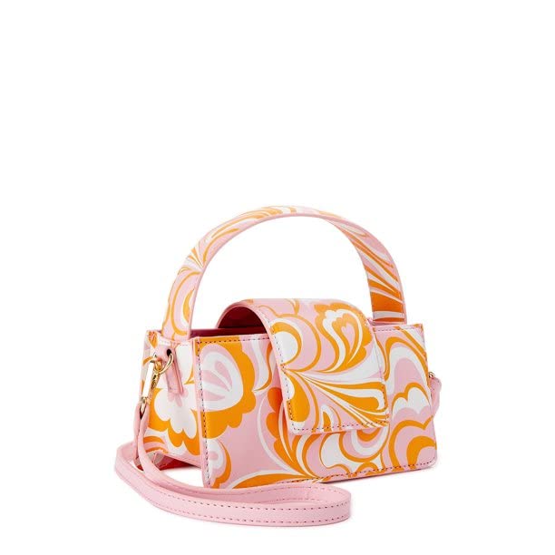 No boundaries Contemporary Top Handle Crossbody Bag Retro Abstract