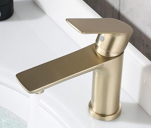 Robinet de lavabo en bronze sans trace pour petite vasque