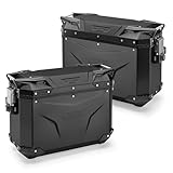 GIVI(ジビ) バイク サイドケース 各37L アルミ製 TREKKER OUTBACK EVOシリーズ OBKE37B PACK2 左右セット ブラック 43332