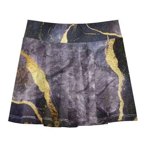 Joisal Skirts with Shorts Galaxy Marble Girls' Shorts Athletic Skorts Pink Cute Pleated Skort 4t2