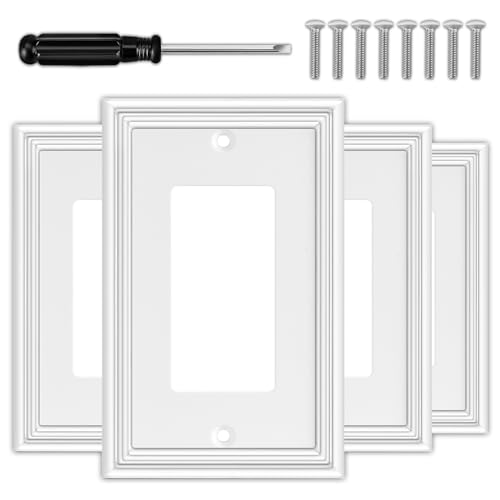 White Roman Column Switch Cover