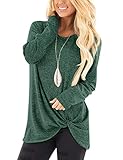 Diseño: Camisa suelto como sudadera sin capucha, cuello redondo, manga larga,perfecto para ocultar las nalgas, blusa irregular.
