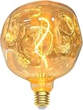 Roomrite Bombilla LED E27 Vintage, Vidrio ámbar