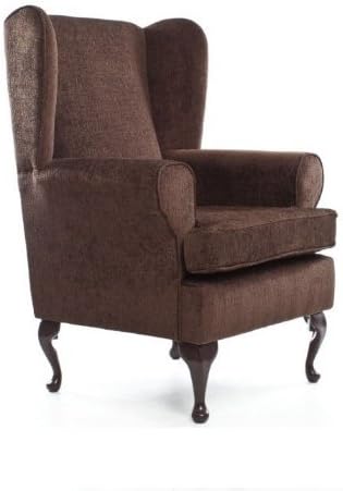 EURODIVANI Orthopaedic High Seat Chair (19" SEAT HEIGHT) For the Elderly or Infirm Firm and comfortable, ideal for the disabled, immobile or people recovering from an operation or accident - (Brown)