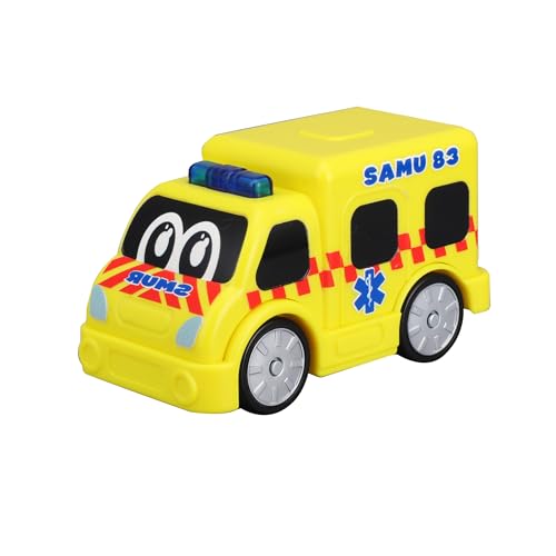 BB Junior – Emergency Sound & Light – Pack mit 3 Feuerwehrfahrzeugen/Polizei/Krankenwagen – Neu 2024