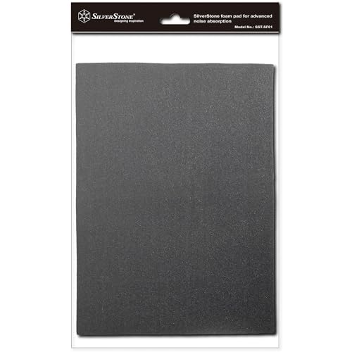 SilverStone SST-SF01 - Dämmungsmatte für PC Gehäuse Noise Absorber Silent Foam, 530x380x4 mm, schwarz