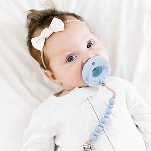 Image of Ryan & Rose Cutie PAT Pacifier Teether (Slant, Blue)