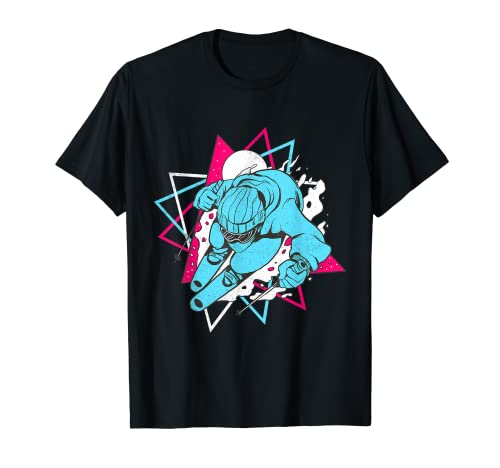 Questo design vintage Totally Rad è l'accessorio retrò anni '80 alla moda per abiti invernali e abbigliamento per qualsiasi amante degli sport invernali o per la tua festa di sci retrò.