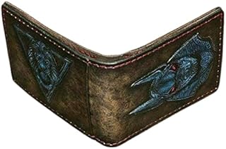 Anubis wallet, Anubis & lion wallet, 3D Genuine Leather Wallet, Hand Carved, Leather Carving, Carving Wallet