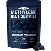 Methylene Blue Gummies,Methylene Blue Gummies for Men,Provide Continuous Energy,30 pcs/Bag 1P