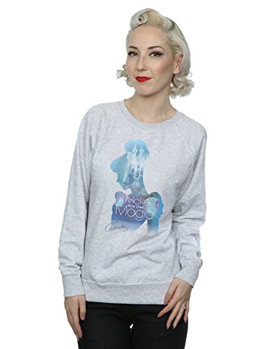 Disney Princess Women's Cinderella Retro Poster Sweatshirt Medium Heather Grey
