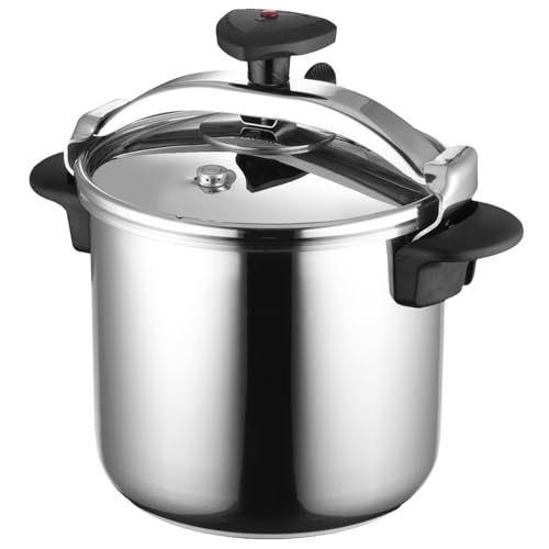 Magefesa Star Recta - Olla Express Tradicional 10L, Acero Inoxidable 18/10, para Todo Tipo de Cocinas, Inducción, 3 Sistemas de Seguridad