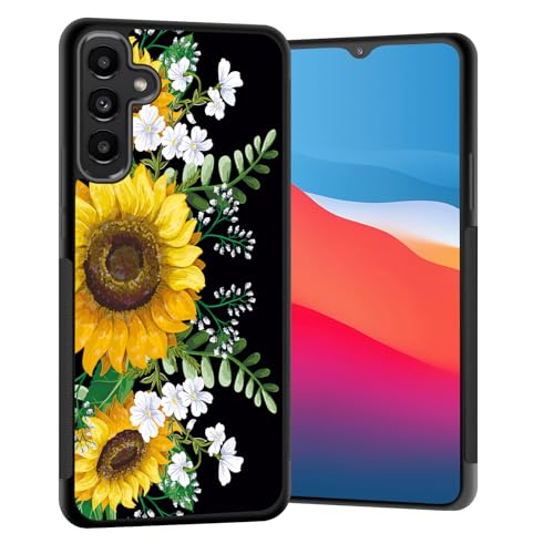 Coque Galaxy A15 5G en TPU anti-chocs motif tournesols pour écran 6,5 pouces