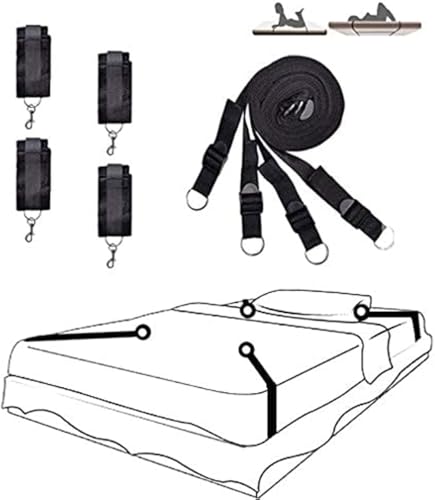 mẹnottes šęx ạdulte Fitness Accessoires Riutilizzabile B-D-S-M Yoga Ręstrạints Sangle Exercice Şęx-tôy Epais C𝚘upl𝚎 Equipement jQhh7