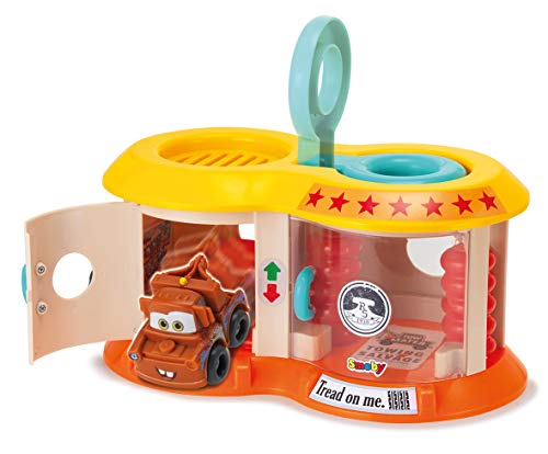 Smoby - Vroom Planet Mini Garage Disney Cars - 1 Véhicule Martin Inclus - Jouet pour Enfant dès 18 Mois - 120421