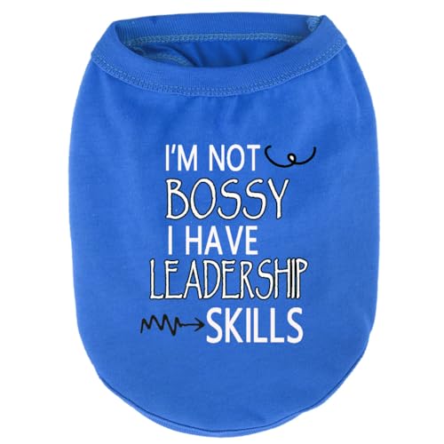 Disfraz para Perro Camiseta Algodón Azul Talla L