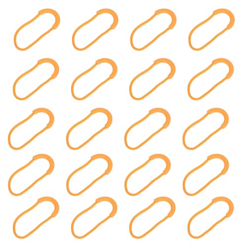 DOITOOL 30 piezas Tiradores de Cremallera con Cordón U Extensores Resistentes para Ropa Mochilas y Equipaje de Viaje Fáciles de Instalar y Duraderos Color Naranja