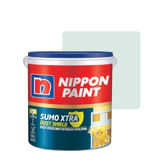 Image of Nippon Paint Sumo Xtra Dust Shield Exterior Emulsion (20L, Blue Swirl) - Dirt Pickup Resistant, Colour-Lock, Water Resistant, Low VOC Wall Paint for Exterior Masonry Surfaces - 20 Litre
