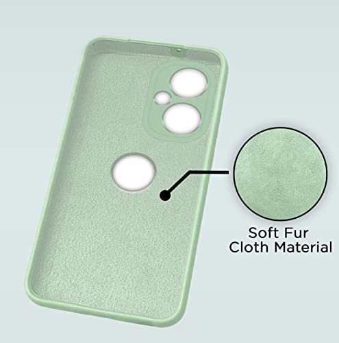 Image of Pikkme OnePlus Nord CE 3 Lite 5G Back Cover | Full Camera Protection | Raised Edges | Super Soft Silicone | Bumper Case for OnePlus Nord CE 3 Lite 5G (Mint Green)