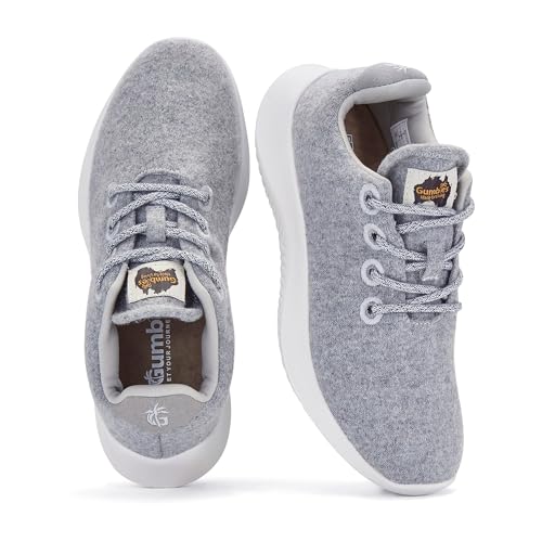 Image of Gumbies Gumrunner Sneakers | Unisex Lightweight Travel Sneakers with Wool Blend Upper, Cotton Lining & Recycled Rubber Outsole | Breathable, Comfortable & Durable | Slate | EU 43