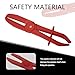 Opuweiy 6 PCS Hose Pinch Off Pliers, Nylon Fuel Line Clamp Tool, 3 Sizes Flexible Hoses/Brake/Radiator/Coolant Pinch Clamp Pliers, Universal for Most Cars, Trucks, SUVs (Red)
