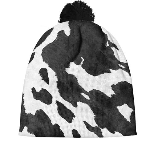 YEXIATODO Boys Girl Winter Hats Fleece Lined Beanie Hat for Toddlers Knitted Kids Beanis with Pompom 3-10 Years3