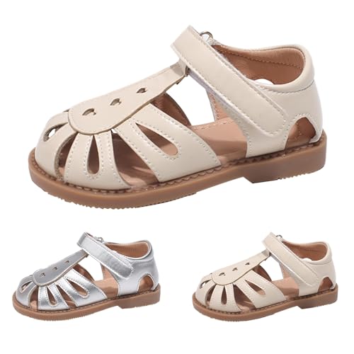 Toddler Close Toe Sandals Retro Lace-Up Closed Toe Dress Shoes Breathable Girls Shoes Sandals2