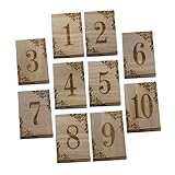 Numéros de table en bois avec support – ces numéros de table en bois vous permettront de numéroter vos tables avec style, ce qui est très pratique et idéal pour les mariages. numéros de table personnalisés