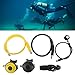 Aluminum Alloy Dive Regulator Set, 1st Stage & 2nd Stages with Pressure Gauges & 2 Hoses for Scuba Diving, Underwater Breathing, and Freediving by Experienced Divers