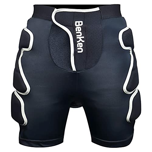 Benken Protective Padded Shorts, Sbr 3D Eva Impact Protective Gear For Snowboard Skate And Ski Cycling Underwear Shorts Black #TOP6