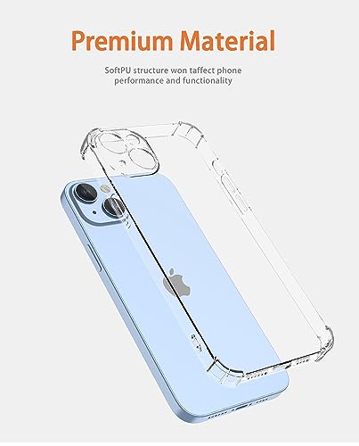 XINYEXIN Transparent Case for Google Pixel 8a, Slim Shockproof TPU Bumper Clear Phone Case Cute Pattern - Image 2
