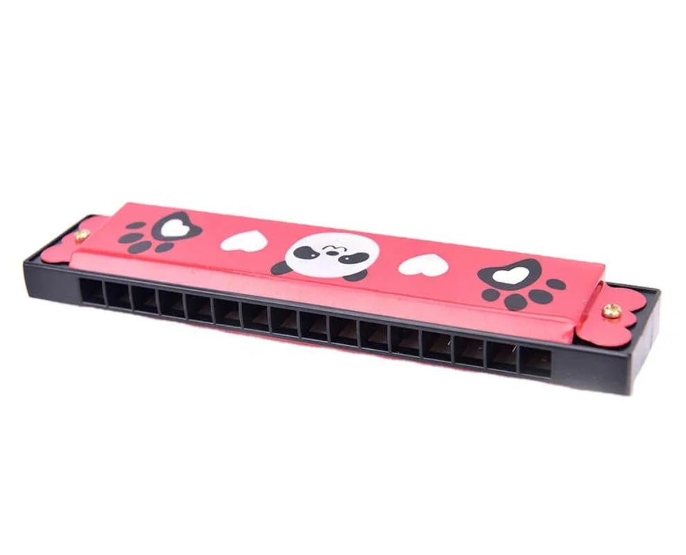 Image of Birthday Return Gifts Cute Cartoon Printed Harmonica Set - Diatonic Harmonicas for Kids, Adults, Beginners - Musical Instrument Gift (Pack of 10)