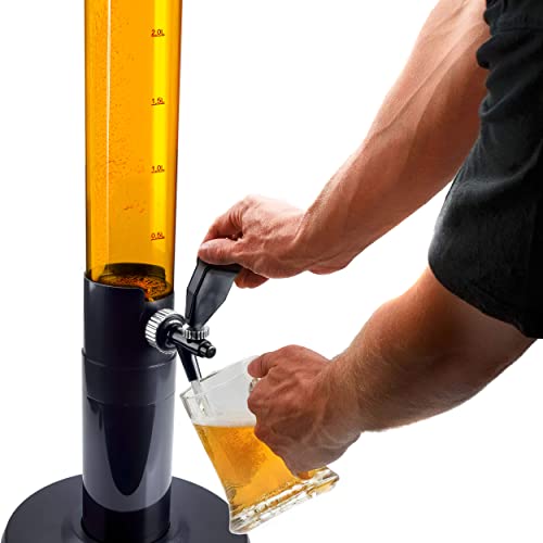 GOODS+GADGETS XXL Trinksäule Biersäule Biertower Party Bier Zapfsäule mit Zapfhahn (5 Liter) – Bild 3