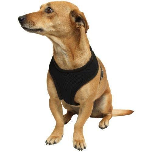 Ducomi® Snoopy Pettorina Regolabile e Confortevole per Cani e Cuccioli (S, Black)