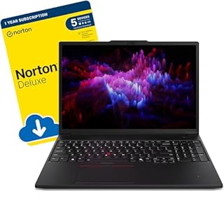 ThinkPad P16s G3 16-inch AI-Ready Laptop (Intel Core Ultra 7 155H, 64 GB DDR5 RAM, 2 TB SSD, NVIDIA RTX 500 Ada 4 GB GDDR6, Backlit Keyboard, Windows 11 Pro) incl Free Norton 360 Antivirus Software