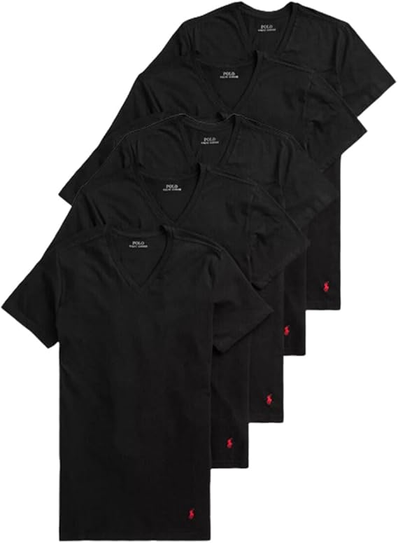 Amazon.co.jp: [ポロ ラルフローレン] Vネック Tシャツ 5枚