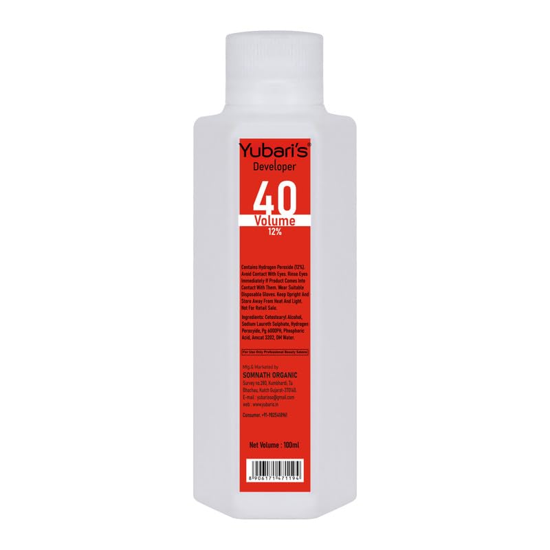Yubari's Hair Color Developer 40 Vol 12% 100ml | Oxydant | Ammonia Free | Best for a Hair colour & Hair Bleach-image-17