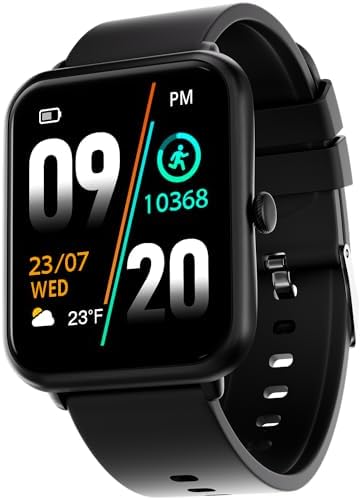 Fire-Boltt Ninja Call Pro Bluetooth Calling Smart Watch, 1.69″ HD Display,Dual Chip,AI Voice Assistant, 120+ Sports Modes, SpO2 & Heart Rate Monitor, Fitness Tracker Smartwatch for Men & Women - Black