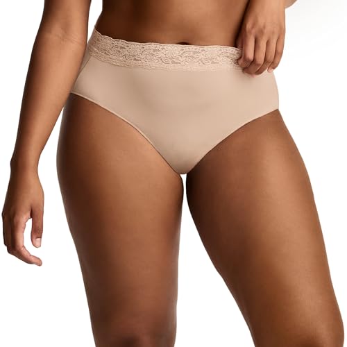 Jockey Women's Underwear No Panty Line Promise Tactel Lace Hip Brief, Light, 6