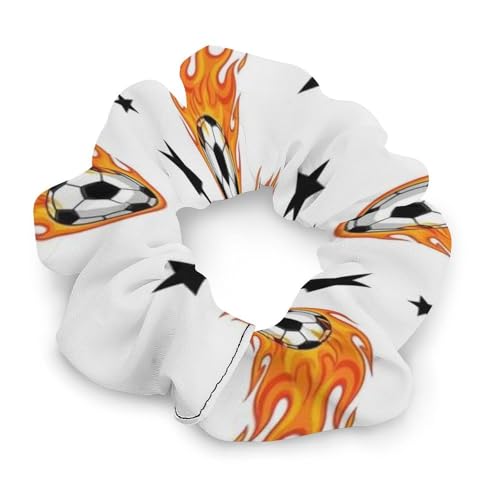 SESLFLKPJK Women Girls Fire Soccer Cool Football Hair