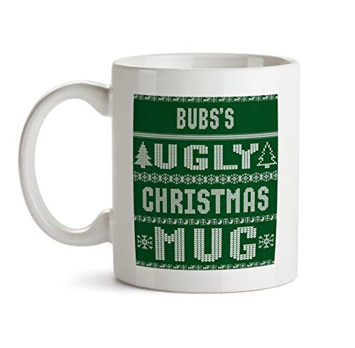 Ugly Christmas Sweater Gift Bubs Mug - AA126 I Love My Family Appreciation Funny Thank You Coffee Tea Novelty Gift Cup For Christmas White Ceramic 11 oz